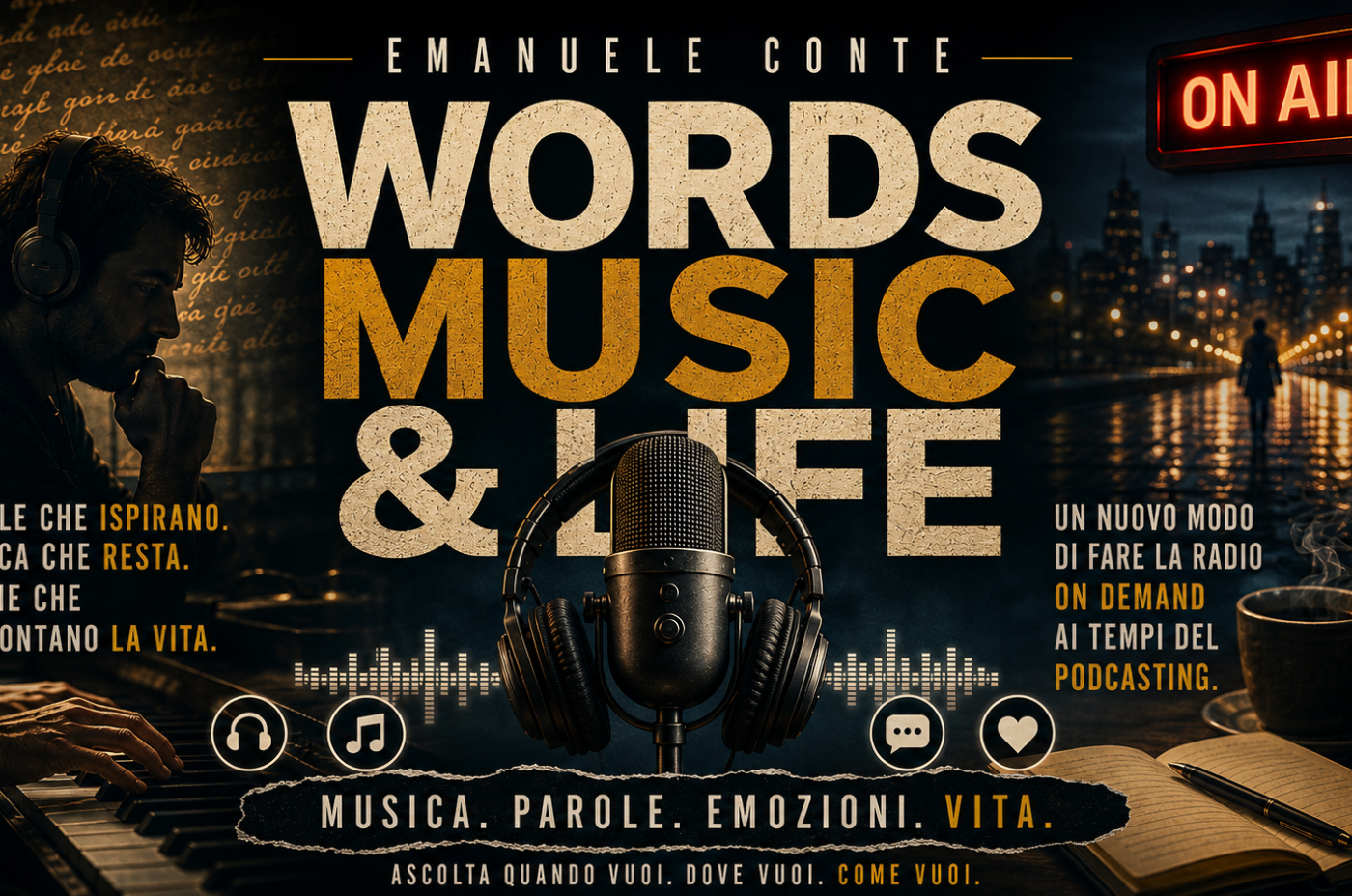 Dalla Radio di Flusso ai “Long Seller” dell’Anima: Il Caso “Words, Music & Life” di Emanuele Conte