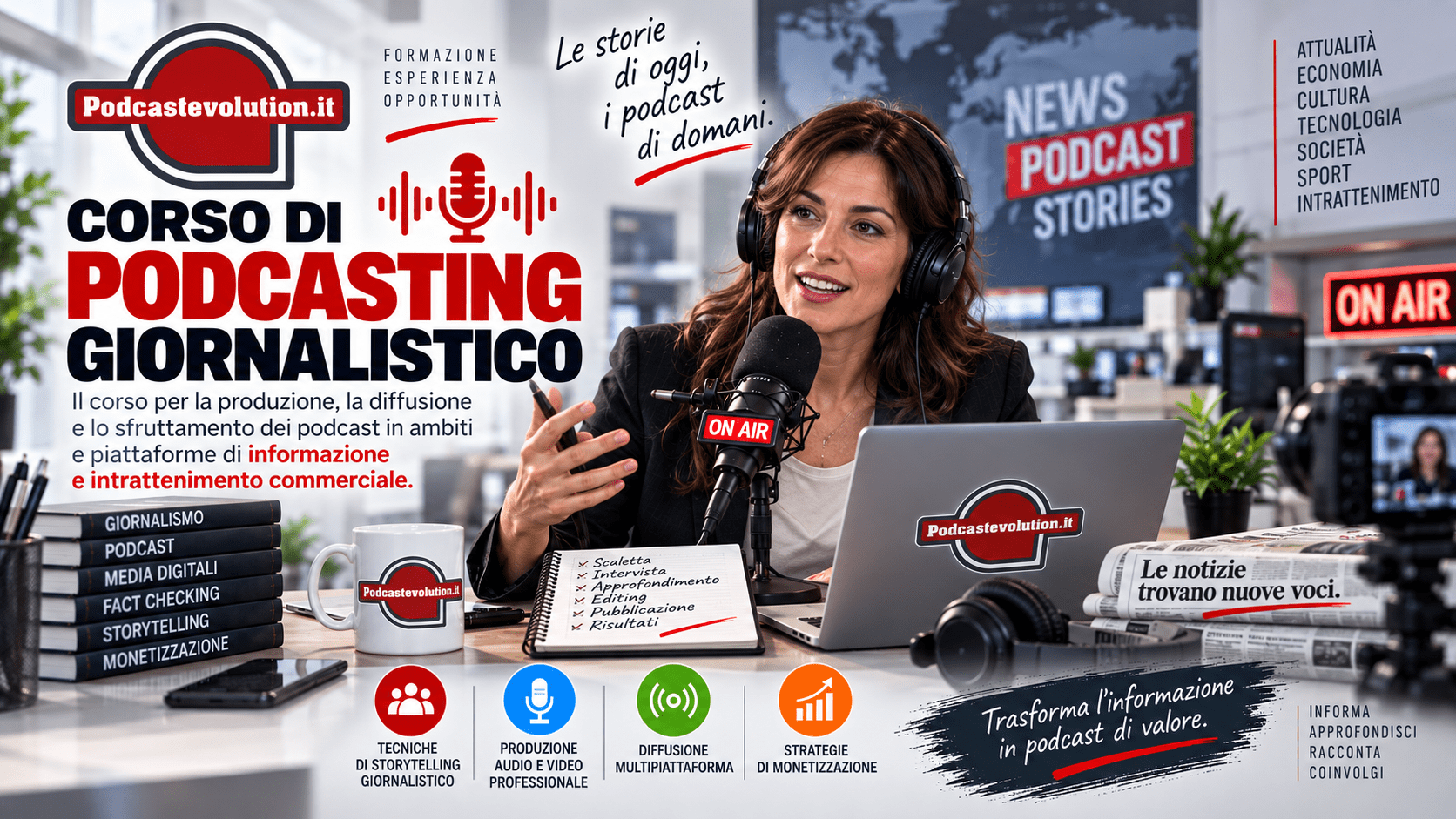 Corso di podcasting giornalistico